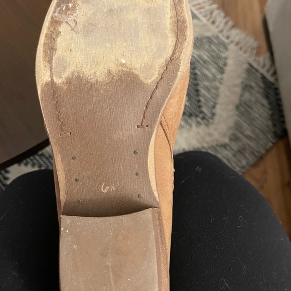 Sam Edelman Packer Ankle Boots 6.5 Booties Saddle Brown Suede Leather Never Worn - Picture 3 of 5